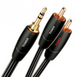 Audioquest Tower 3.5mm TRS  2 x RCA 1.5m Cable