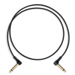 myVolts Candycords ACV24LB Flat Patch Cable Liquorice Black 35cm