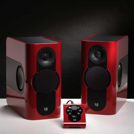 Kii Audio THREE System Tempranillo Red Metallic Including Kii Control