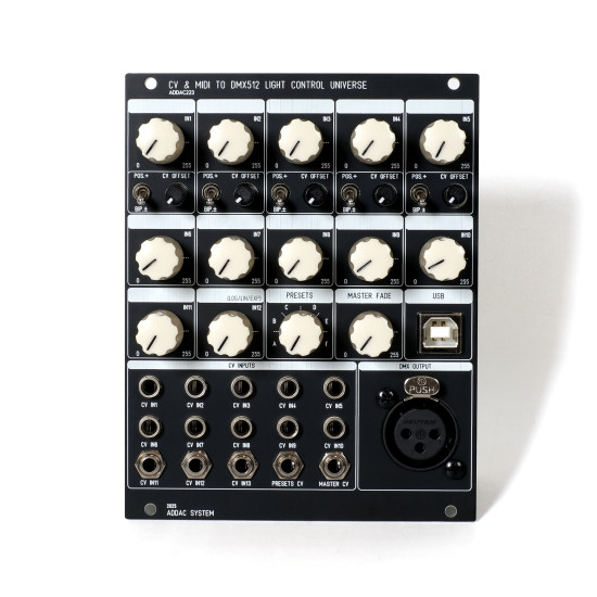 ADDAC 223 CV-MIDI To DMX512 Light Control Universe ADDAC 223 CV-MIDI To DMX512 Light Control Universe