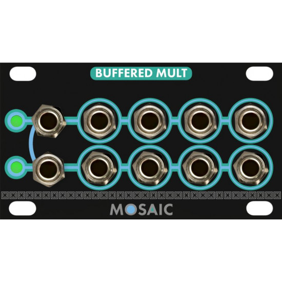 Mosaic Buffered Signal Multiplier 1U Black
