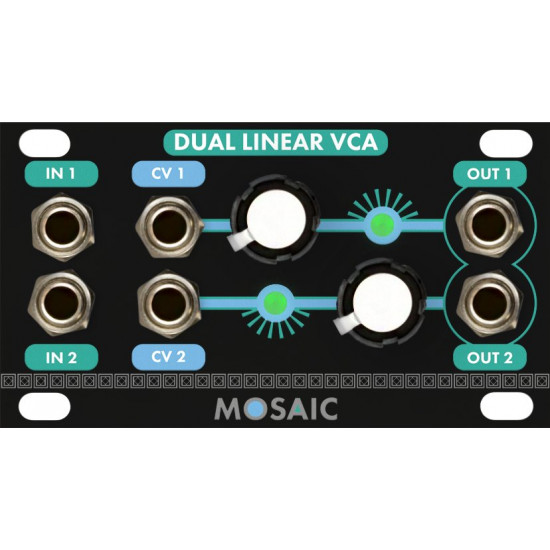 Mosaic Dual Linear VCA 1U Black