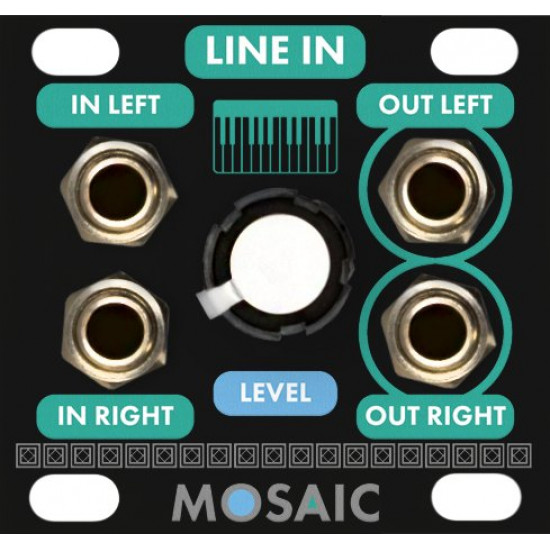 Mosaic Line Input 1U Black