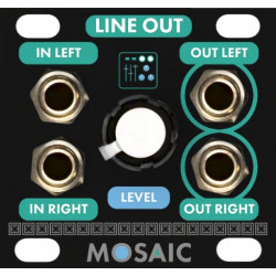 Mosaic Line Output 1U Black