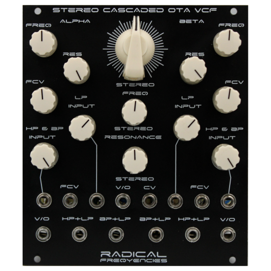 Radical Frequencies Stereo Cascaded Ota VCF Radical Frequencies Stereo Cascaded Ota VCF
