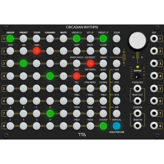 Tiptop Audio Circadian Rhythm Black