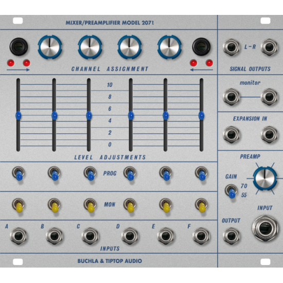 Tiptop Audio Buchla 207t Mixer Preamplifier