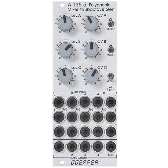 Doepfer A-135-5 Polyphonic Mixer Doepfer A-135-5 Polyphonic Mixer