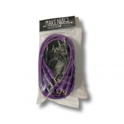 Make Noise 15 Pack Assorted Patch Cables(gray,black,purple)
