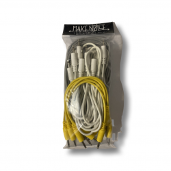 Make Noise 20 Pack Assorted Patch Cables(yellow,white,light-gray,dark-gray)