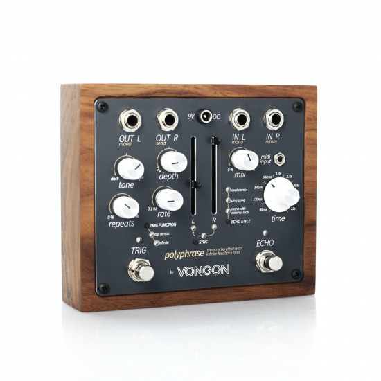 Vongon Polyphrase STEREO ECHO WITH INFINITE FEEDBACK LOOP PEDAL