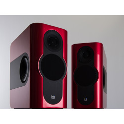 Kii Audio THREE Pro DSP Studio Monitor Pair Chili Red Metallic