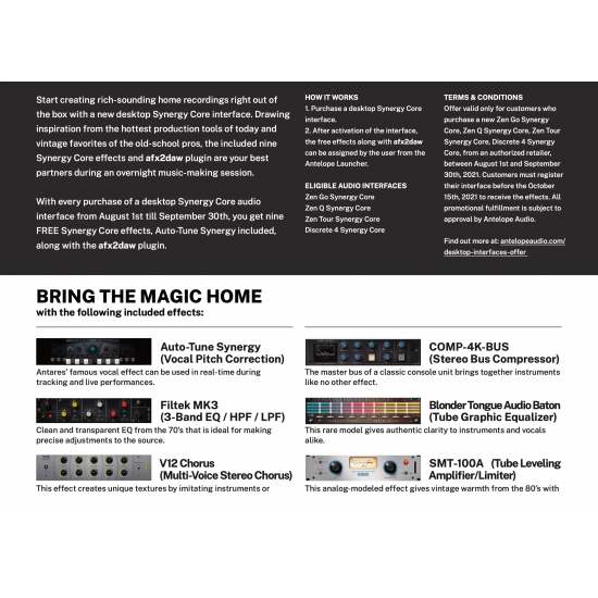 Antelope Audio Zen GO USB-C Synergy Core Special Offer Till End Of September With Edge Solo Mic Antelope Audio Zen GO USB-C Synergy Core Special Offer Till End Of September With Edge Solo Mic