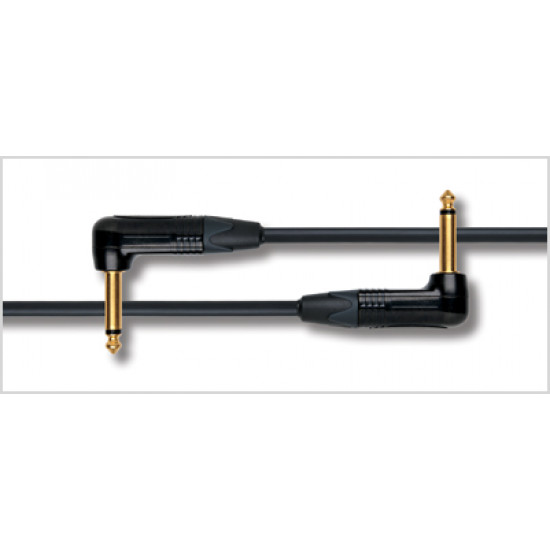 Mogami 2524 Instrument Cable 0,5 M Neutrik Gold 6.3mm TS angled jack - TS angled jack 