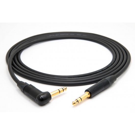 Mogami 2524 Instrument Cable 1M Neutrik Gold 6.3mm TRS jack - TRS angled jack 