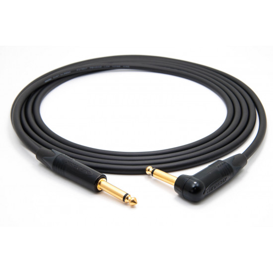 Mogami 2524 Instrument Cable 0,5 M Neutrik Gold 6.3mm TS jack - TS angled jack 
