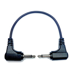 Tendrils Stakkas Right Angled Eurorack Patch Cable (15cm Black)