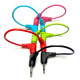 Tendrils Stakkas Right Angled Eurorack Patch Cable (30cm Magenta)