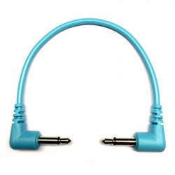 Tendrils Right Angled Eurorack Patch Cable (15cm Cyan) 6 patch