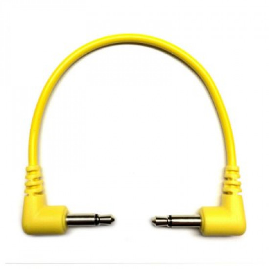 Tendrils Right Angled Eurorack Patch Cable (10cm Yellow) 6 patch
