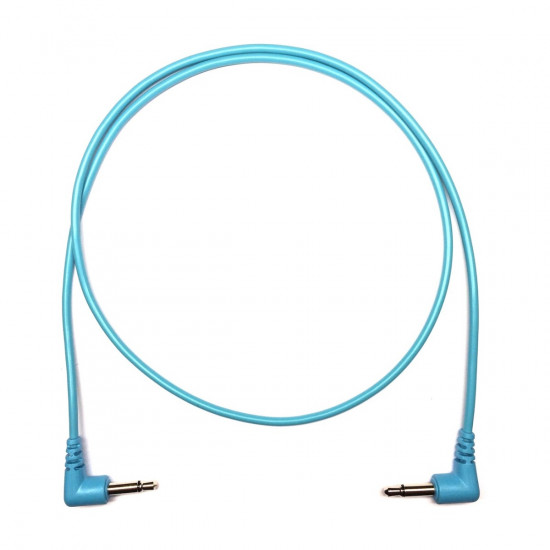 Tendrils Right Angled Eurorack Patch Cable (60cm Cyan) 6 patch