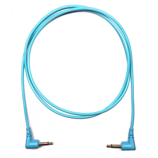 Tendrils Right Angled Eurorack Patch Cable (90cm Cyan) 6 patch
