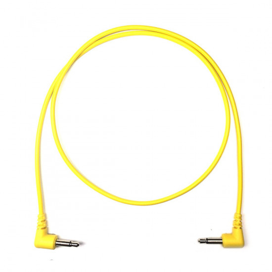 Tendrils Right Angled Eurorack Patch Cable (60cm Yellow) 6 patch