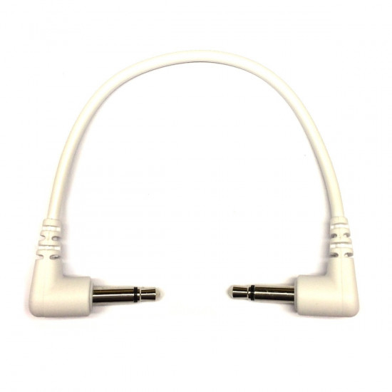 Tendrils Right Angled Eurorack Patch Cable (15cm White) 6 patch