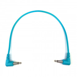 Tendrils Right Angled Eurorack Patch Cable (20cm Cyan) 6 patch
