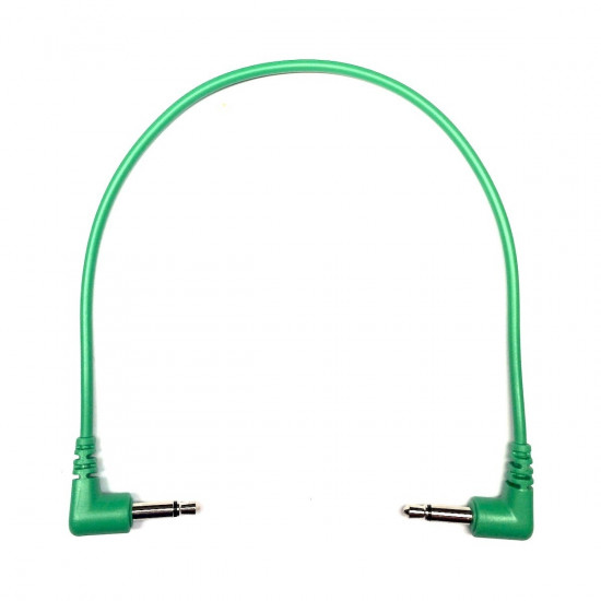 Tendrils Right Angled Eurorack Patch Cable (20cm Emerald) 6 patch