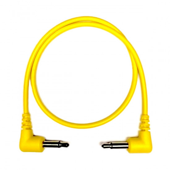 Tendrils Right Angled Eurorack Patch Cable (30cm Yellow) 6 patch