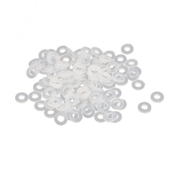 Transparent Washers for modular screws M3 50 PIECES