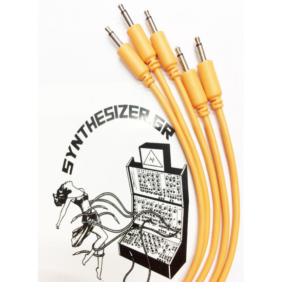 Synthesizer GR 60CM Orange Pack 5 Patch Cable Synthesizer GR 60CM Orange Pack 5 Patch Cable